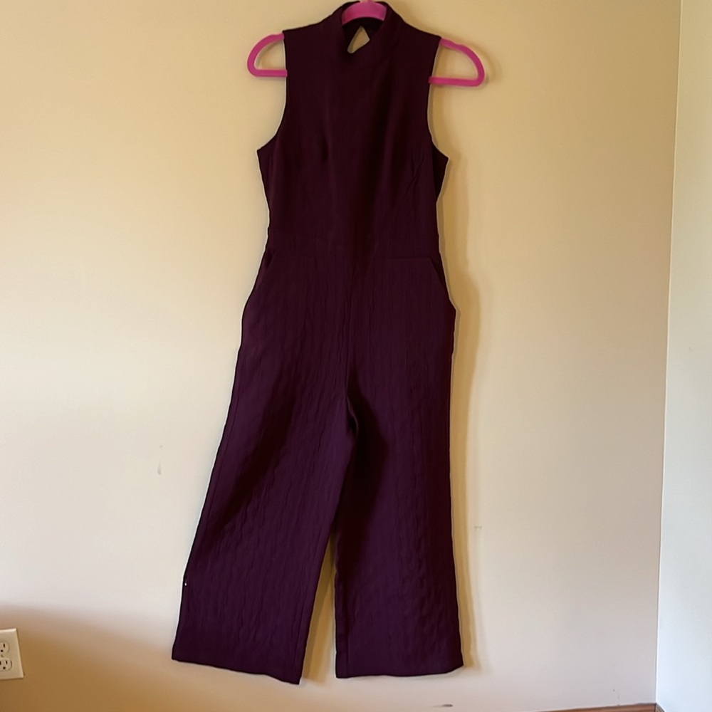 Eva Franco Burgundy Wine Dressy Wide Leg Jumpsuit, Size XSP